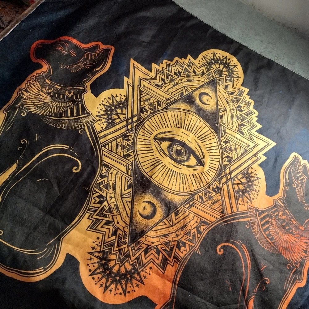 Hot Topic egyptian sphynx cat tapestry